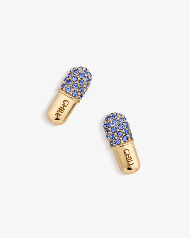 Chill Pill Pavé Stud Earrings