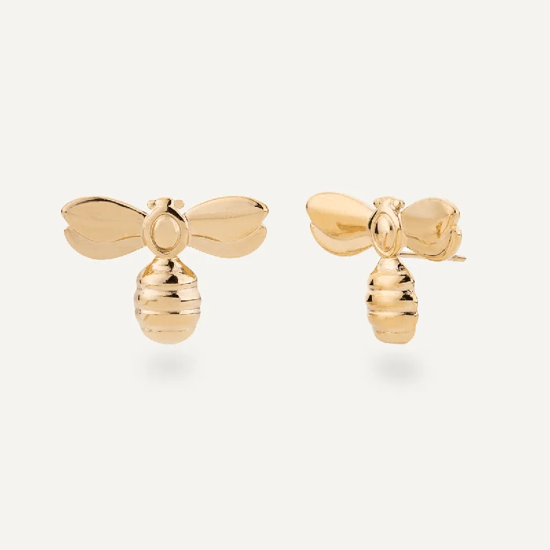 Keira Bee Stud Earrings In Gold-Tone