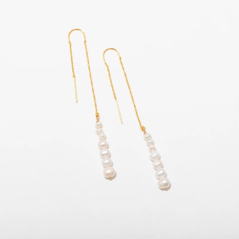 Pearl Threader Earrings