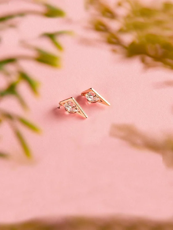 Solitaire Studs Rose Gold