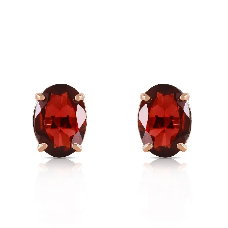 1.8 CTW 14K Solid Gold Dream Big Garnet Earrings