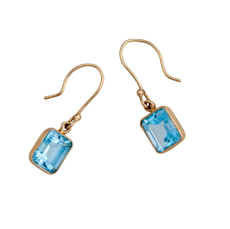 Alchemia Blue Topaz Drop Earrings