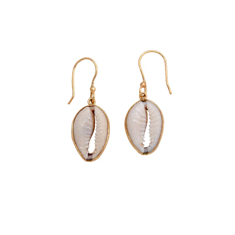 Alchemia Cowry Shell Drop Earrings