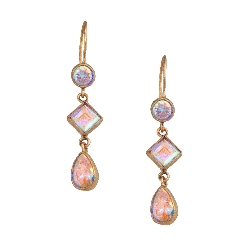 Alchemia Mercury Mist Triple Drop Earrings