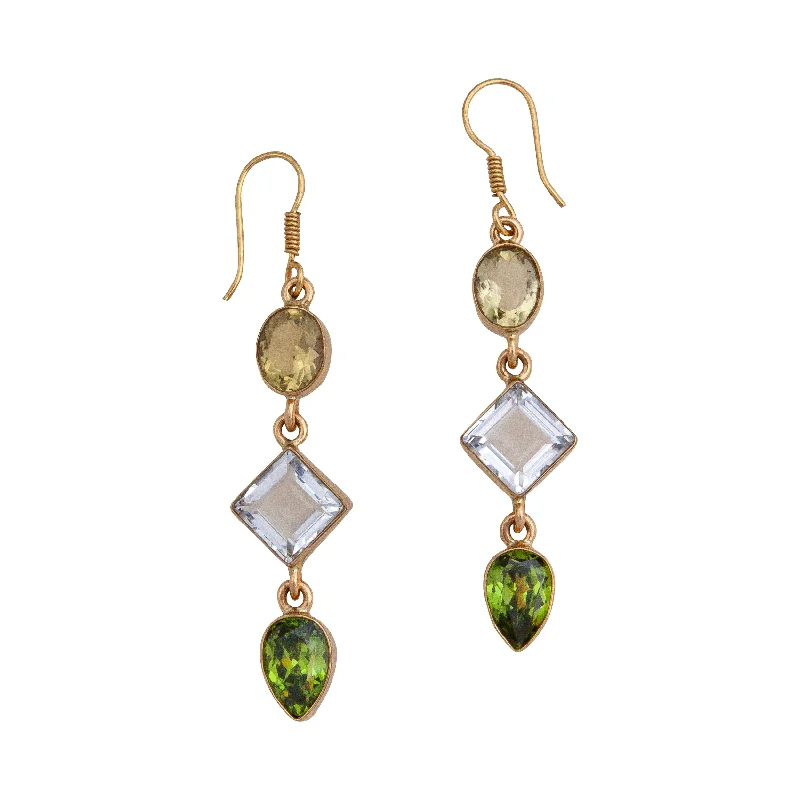 Alchemia Multi-Gemstone Drop Earrings