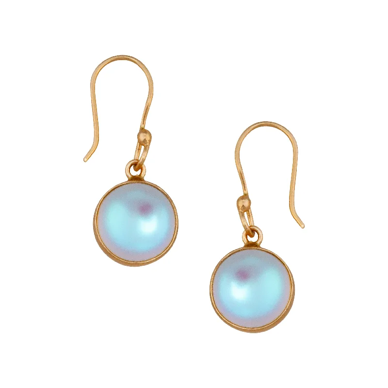 Alchemia Round Luminite Drop Earrings