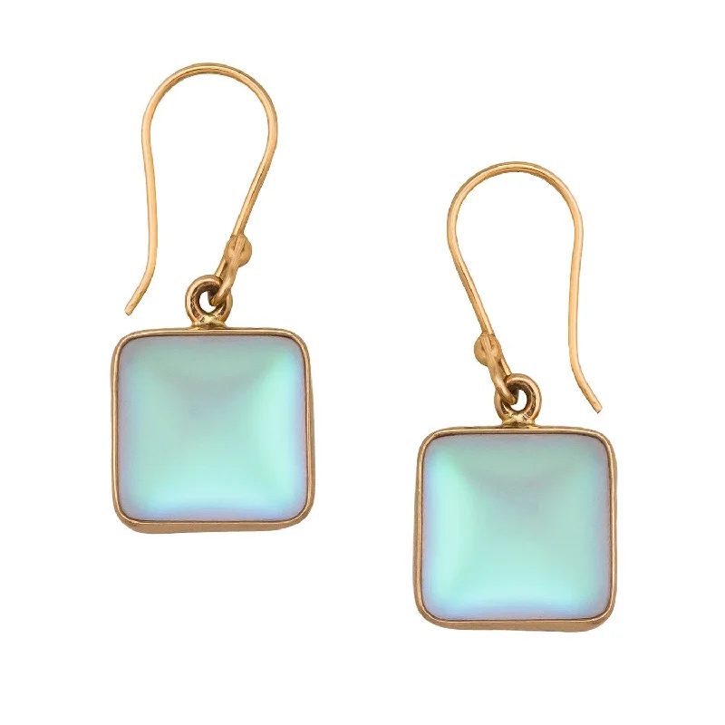 Alchemia Square Luminite Drop Earrings