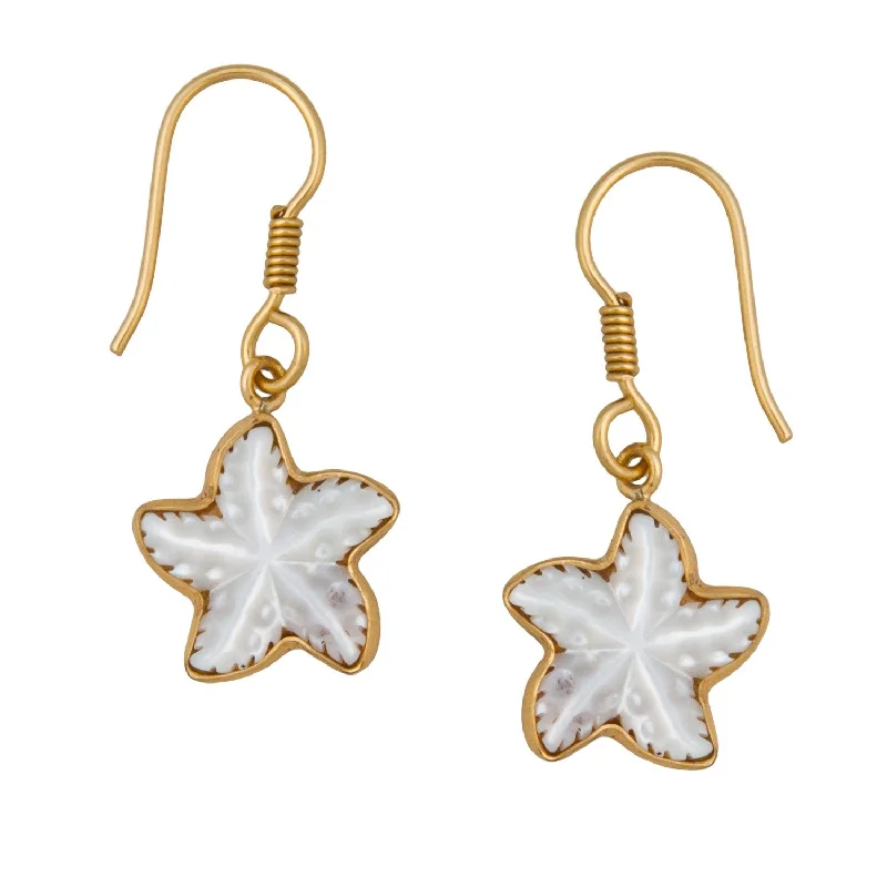 Alchemia Mother Of Pearl Starfish Drop Earrings