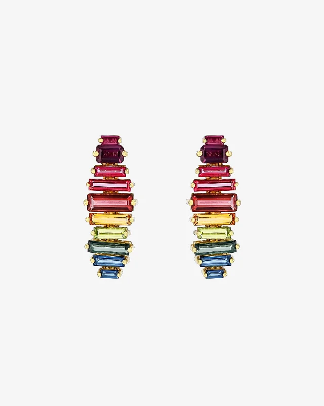 Amalfi Horizontal Rainbow Drop Earrings