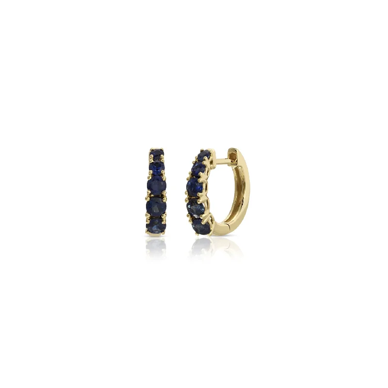 Anita Ko Blue Sapphire Huggie Earrings