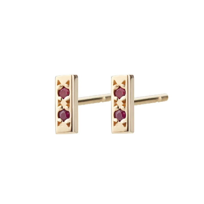 Bar Studs, Ruby