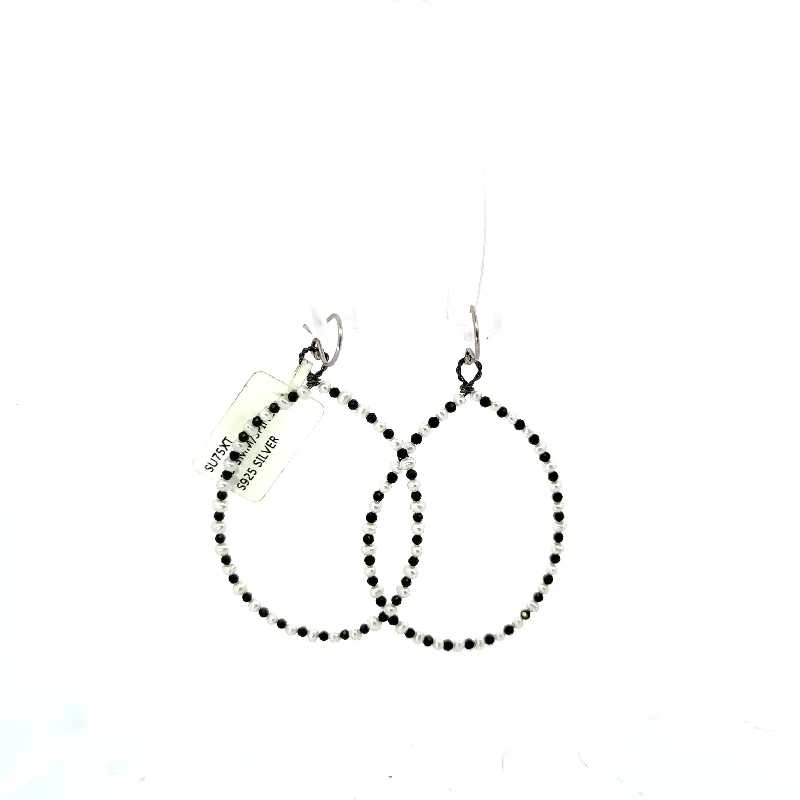 Black Spinel Drop Earrings