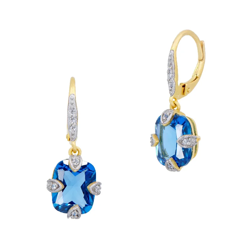 Coastal Hues Lever Back Drop Earrings