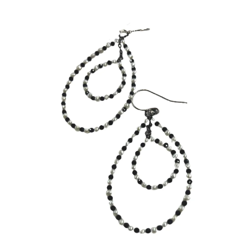 Double Spinel Cfw Drop Earrings