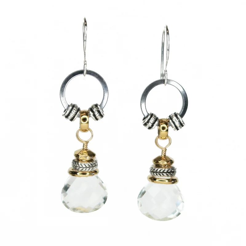 Drop Earrings - Rock Crystal (Large)