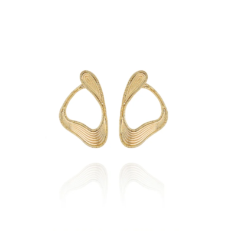 Fernando Jorge 'Stream' Medium Lines Loop Earrings