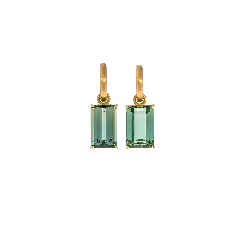 Irene Neuwirth 'Gemmy Gem' One-Of-A Kind Indicolite Huggie Earrings