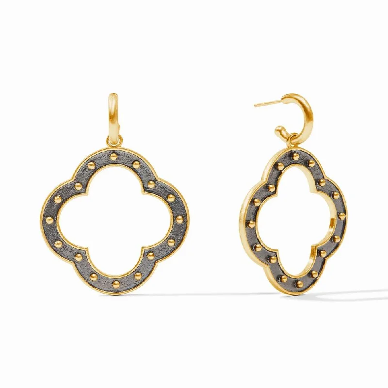 Julie Vos SoHo Statement Hoop & Charm Earrings