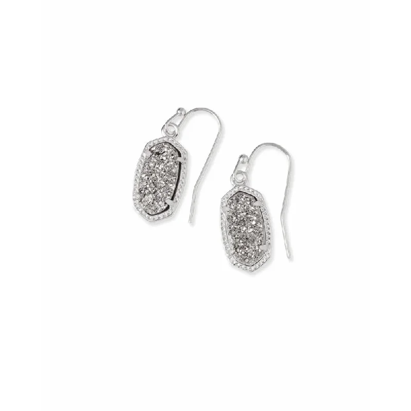 Kendra Scott Lee Drop Earrings in Platinum Drusy