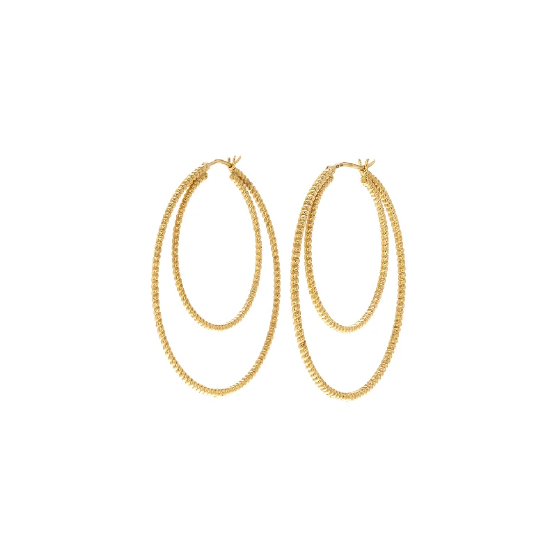 Nancy Newberg Double Twist Hoops