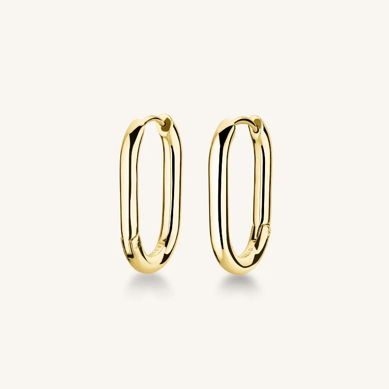 Oval Hoops Gold