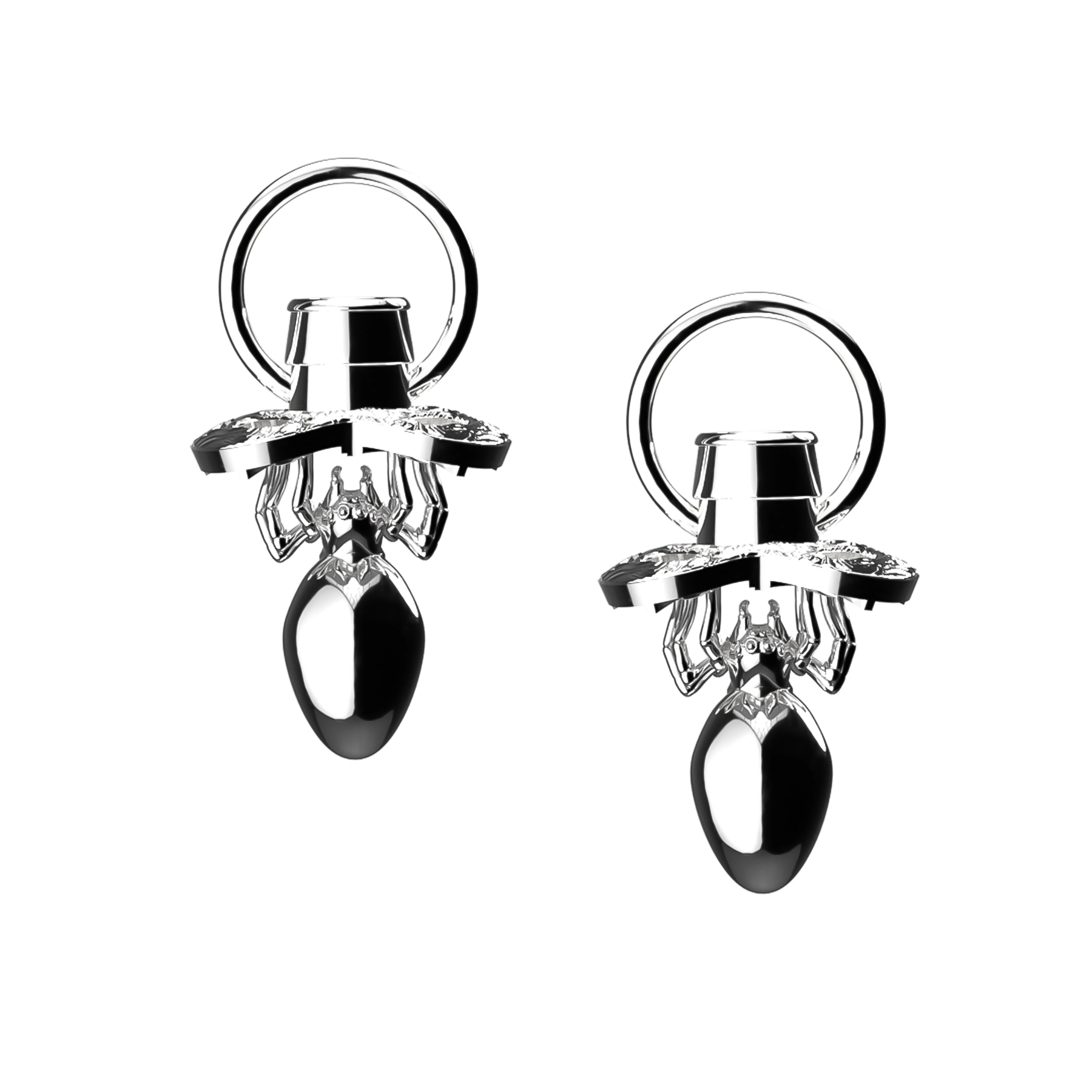 SPIDER PACIFIER EARRING