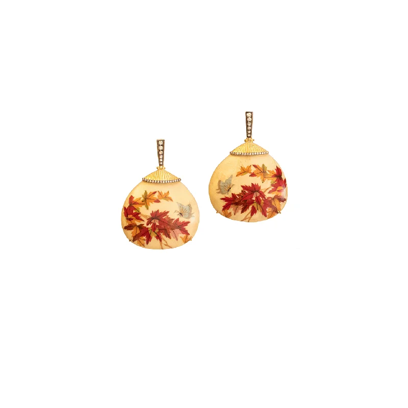 Silvia Furmanovich Marquetry Japanese Maple Earrings