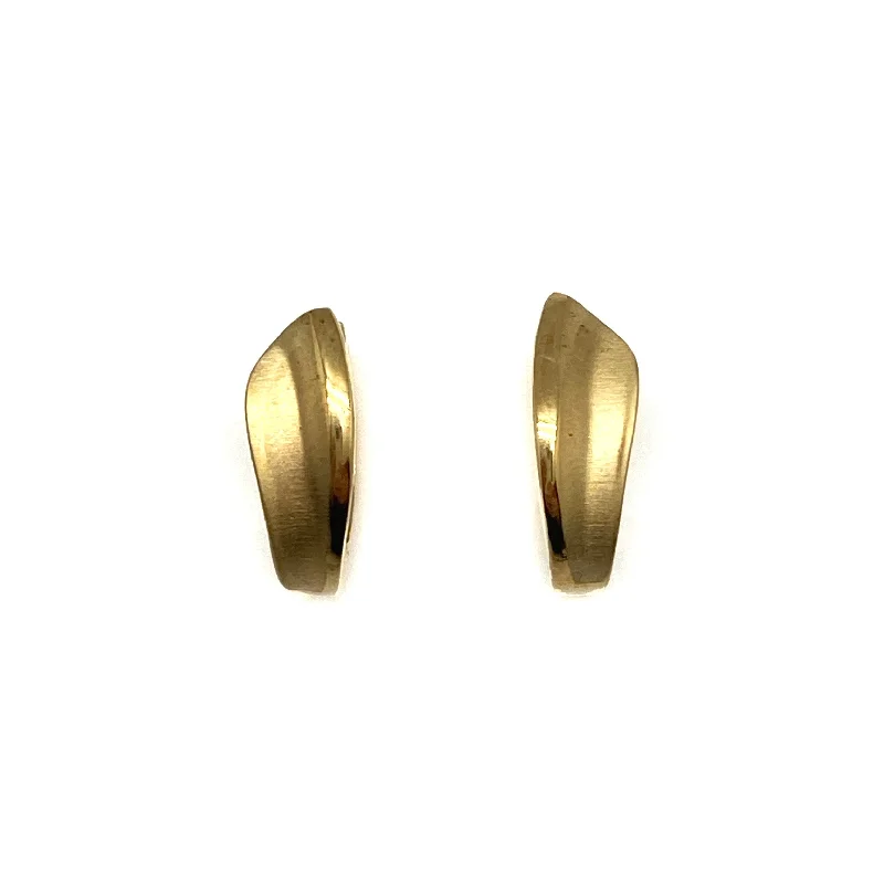 Thick Gold Huggie Earrings